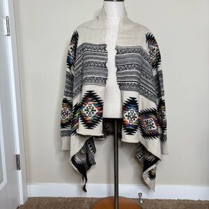 Anthropologie Northern Angel Open Cardigan Sweater Womens Size M Southwestern